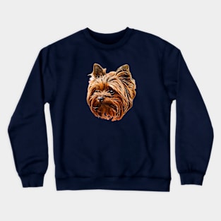 Yorkshire Terrier - Yorkie Dog Face Crewneck Sweatshirt